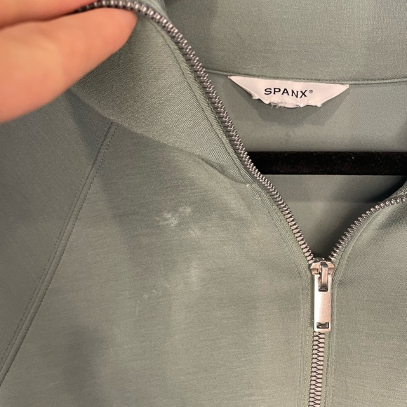 SPANX air essentials half-zip romper in fennel - Picture 5 of 6